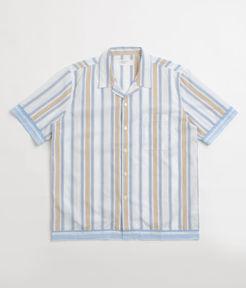 Universal Works Dean Road Shirt - Blue / Sand