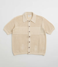 Universal Works Knit Short Sleeve Shirt - Ecru thumbnail