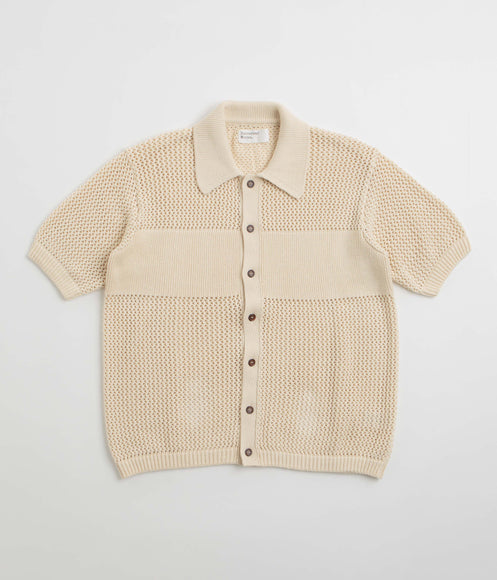 Universal Works Knit Short Sleeve Shirt - Ecru