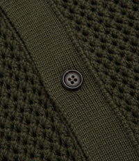 Universal Works Knit Short Sleeve Shirt - Olive thumbnail