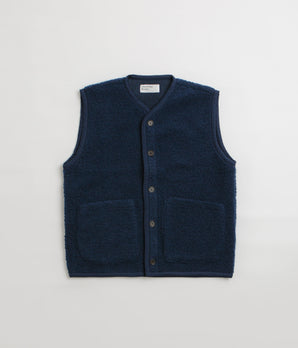 Universal Works Lancaster Gilet - Navy