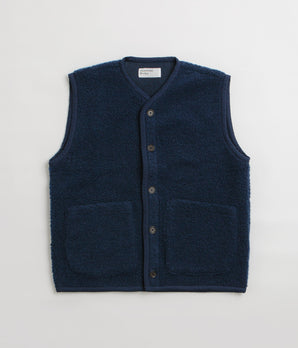 Universal Works Lancaster Gilet - Navy