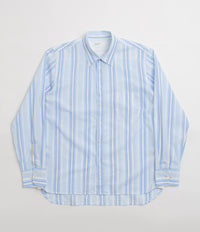 Universal Works Lazy Day Shirt - White / Blue thumbnail