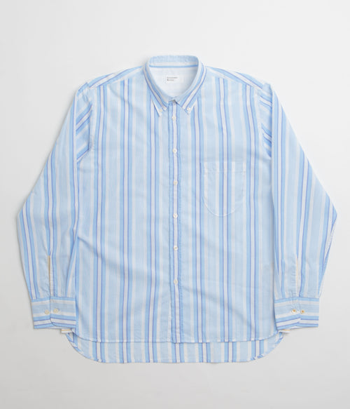 Universal Works Lazy Day Shirt - White / Blue