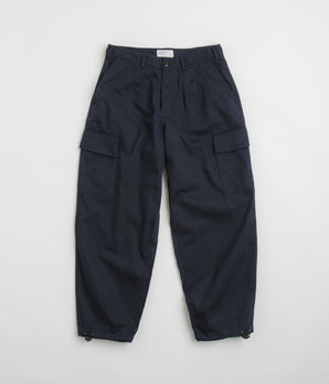 Universal Works Loose Cargo Pants - Navy / Navy