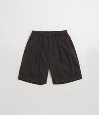 Universal Works Pleated Track Shorts - Black thumbnail