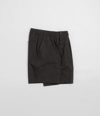 Universal Works Pleated Track Shorts - Black thumbnail