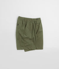 Universal Works Pleated Track Shorts - Olive thumbnail