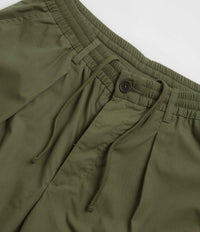 Universal Works Pleated Track Shorts - Olive thumbnail