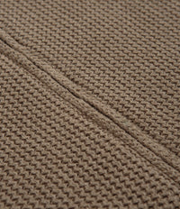 Universal Works Rack Stitch Zip Up Knit Sweatshirt - Summer Oak thumbnail