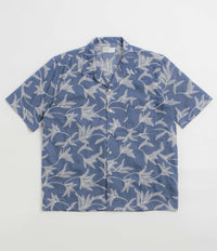 Universal Works Road Shirt - Indigo / Summer Jungle thumbnail