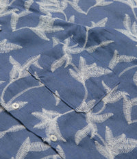 Universal Works Road Shirt - Indigo / Summer Jungle thumbnail