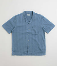 Universal Works Road Shirt - Washed Indigo / Herringbone thumbnail