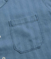 Universal Works Road Shirt - Washed Indigo / Herringbone thumbnail