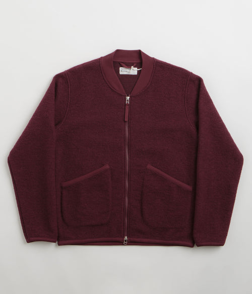 Universal Works Zip Bomber Jacket - Deep Red