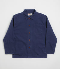 Uskees 3001 Buttoned Overshirt - Deep Indigo thumbnail