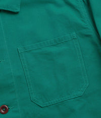 Uskees 3001 Buttoned Overshirt - Foam Green thumbnail