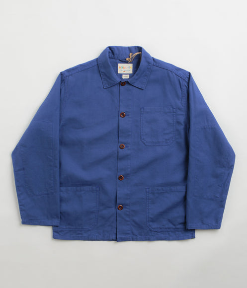 Uskees 3001 Buttoned Overshirt - Ultra Blue