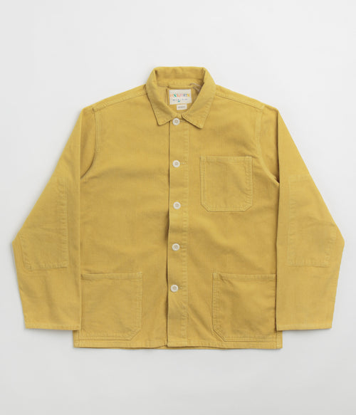 Uskees 3001 Cord Buttoned Overshirt - Citronella
