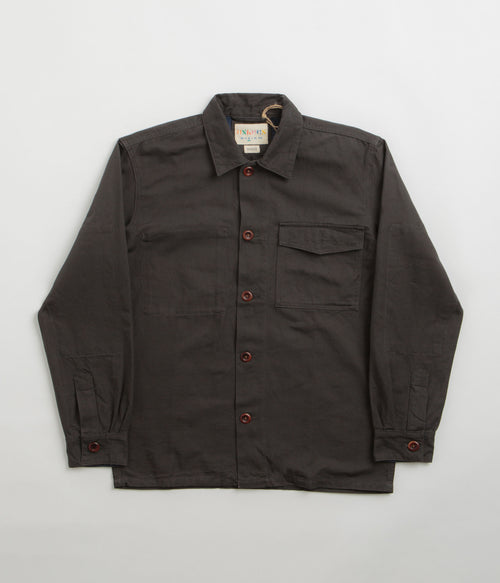 Uskees 3003 Buttoned Work Shirt - Charcoal