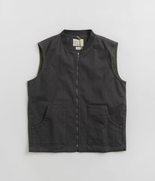 Uskees 3029 Patch Pocket Canvas Vest - Charcoal