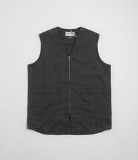 Uskees 3036 Drill Zip-Up Vest - Charcoal thumbnail