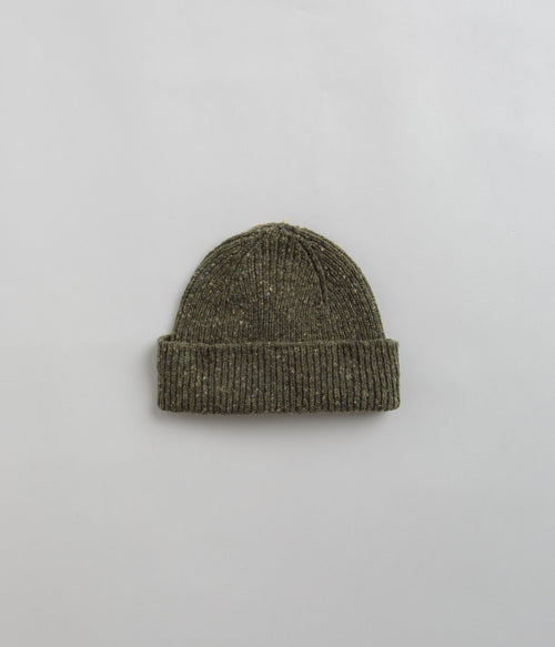 Uskees 4003 Speckled Donegal Wool Beanie - Army Green
