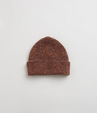 Uskees 4003 Speckled Donegal Wool Beanie - Brick Red thumbnail