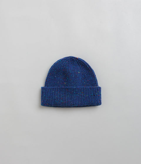 Uskees 4003 Speckled Donegal Wool Beanie - Ultra Blue