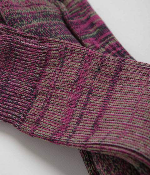 Uskees 4006 Organic Cotton Socks in Violet