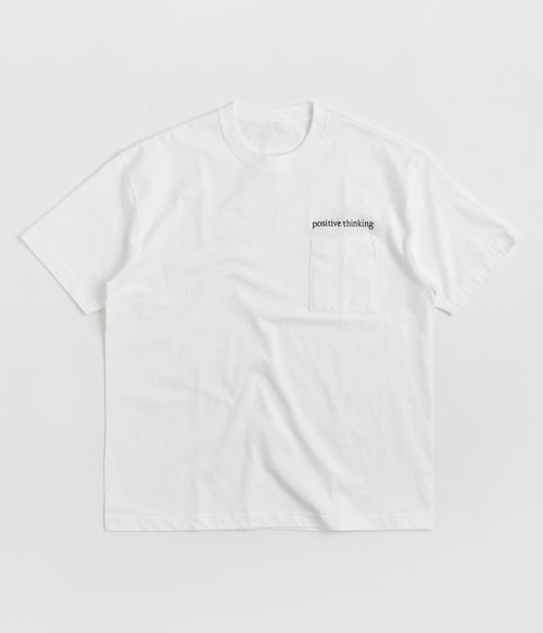 Workware Positive Thinking Heavyweight Pocket T-Shirt - White