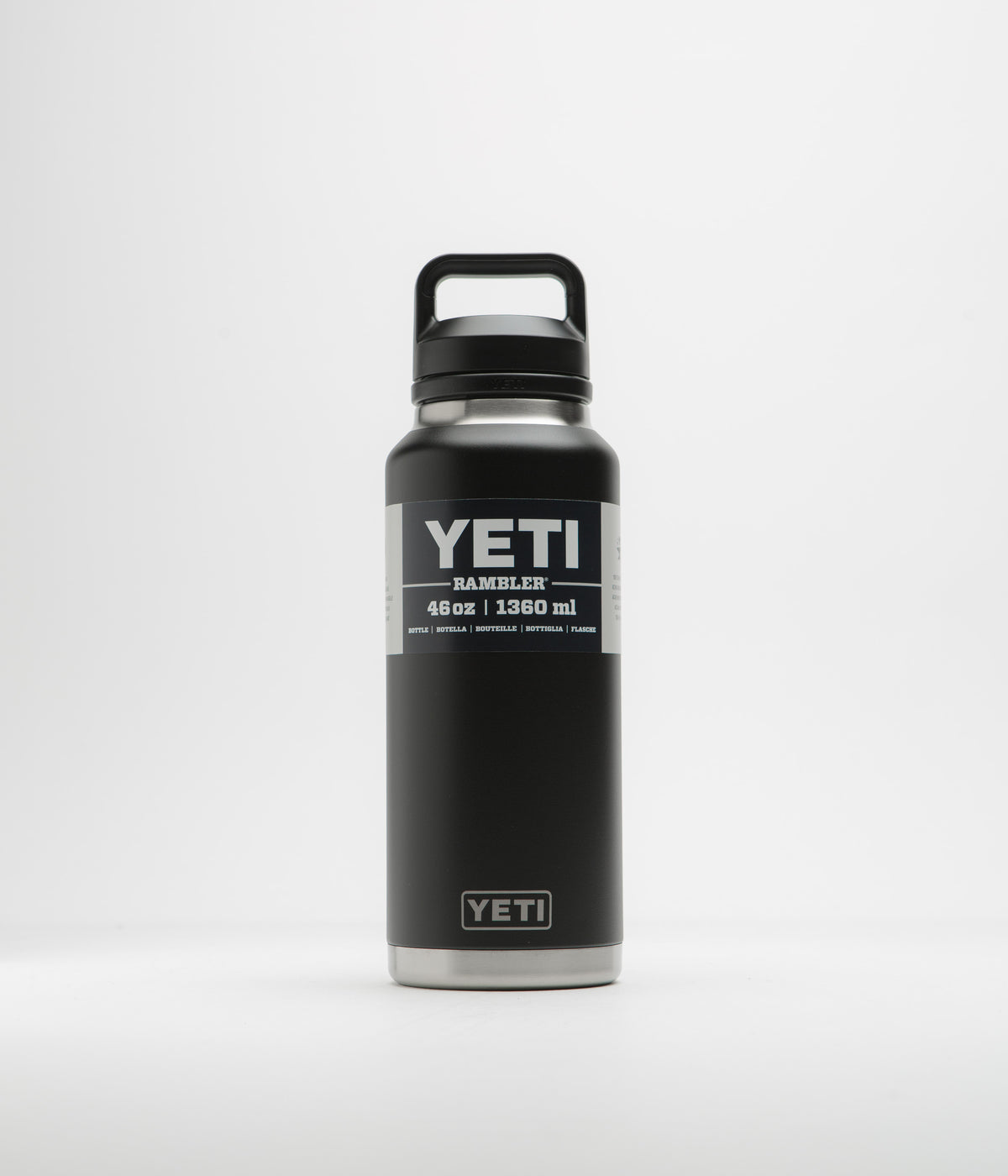 YETI Rambler 64 oz Bottle, Vacuum Insulated, Stainless Steel with Chug Cap,  Black