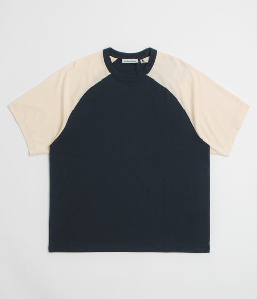 YMC Triple Raglan T Shirt - Navy