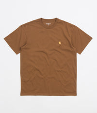Carhartt Chase T-Shirt - Hamilton Brown / Gold thumbnail