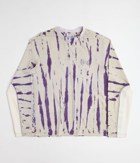 Carrier Goods Tie Dye Tech Long Sleeve T-Shirt - Purple