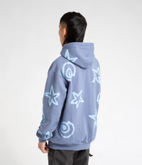Lo-Fi All Over Shapes Hoodie - Denim thumbnail