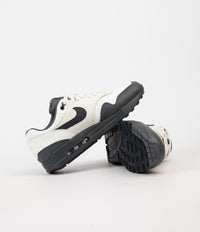Nike Air Max 1 Premium Shoes - Sail / Dark Obsidian - Dark Grey thumbnail