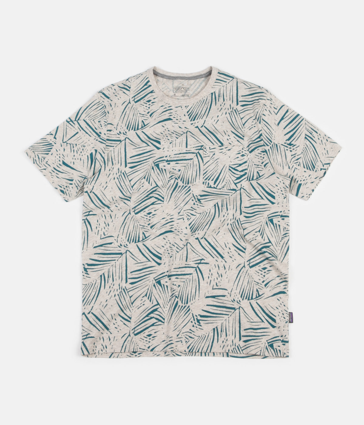 Patagonia Squeaky Clean Pocket T Shirt Rain Fern Reverse