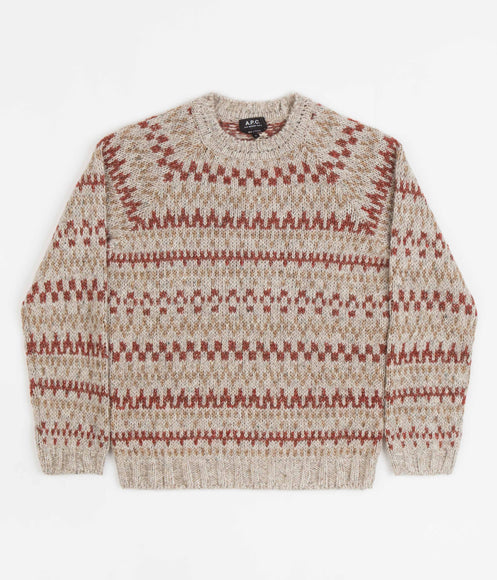 A.P.C. Leonhard Knitted Crewneck Sweatshirt - Cream