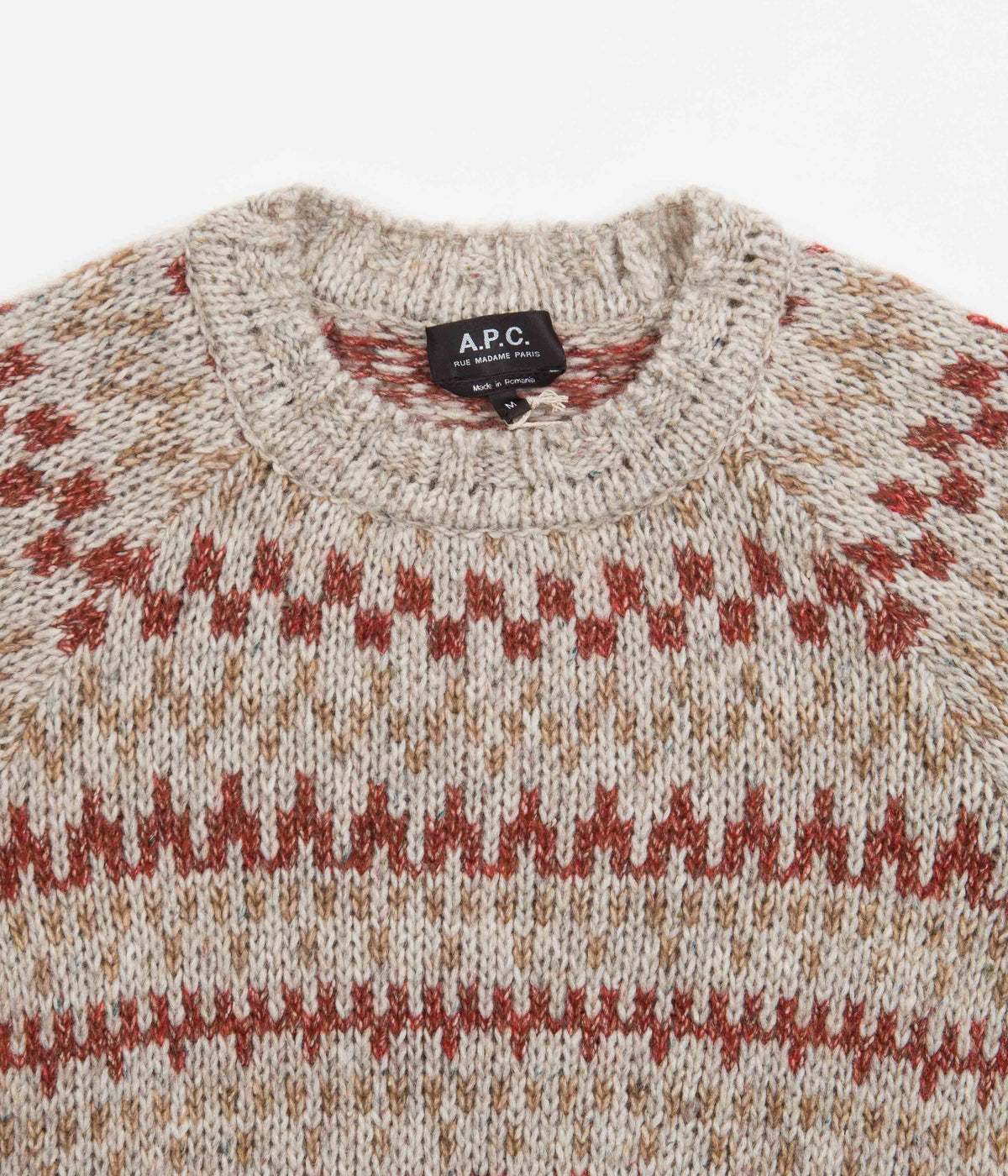 A.P.C. Leonhard Knitted Crewneck Sweatshirt - Cream | Always in Colour