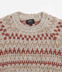 A.P.C. Leonhard Knitted Crewneck Sweatshirt - Cream thumbnail