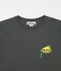 A.P.C. x Brain Dead Molly Long Sleeve T-Shirt in Green and Grey thumbnail