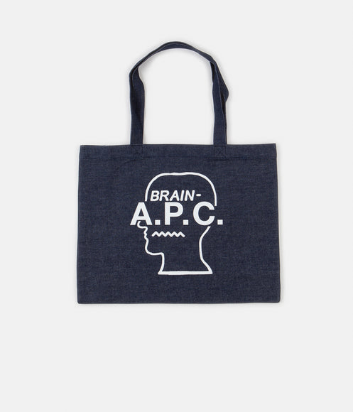 A.P.C. x Brain Dead Shopping Bag - White