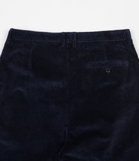 Albam Cord Pleat Trousers - Navy thumbnail