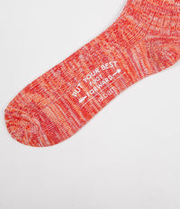 Albam Marl Socks - Red / Orange / White thumbnail
