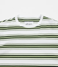Albam Vintage Stripe T-Shirt - White / Navy / Golden Apple thumbnail