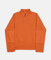 Albam Zipped Jersey Pullover Sweatshirt - Burnt Orange thumbnail