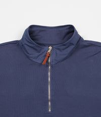 Albam Zipped Jersey Pullover Sweatshirt - Indigo thumbnail