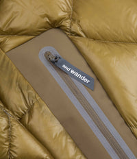 and wander Diamond Stitch Down Hooded Jacket - Camel thumbnail