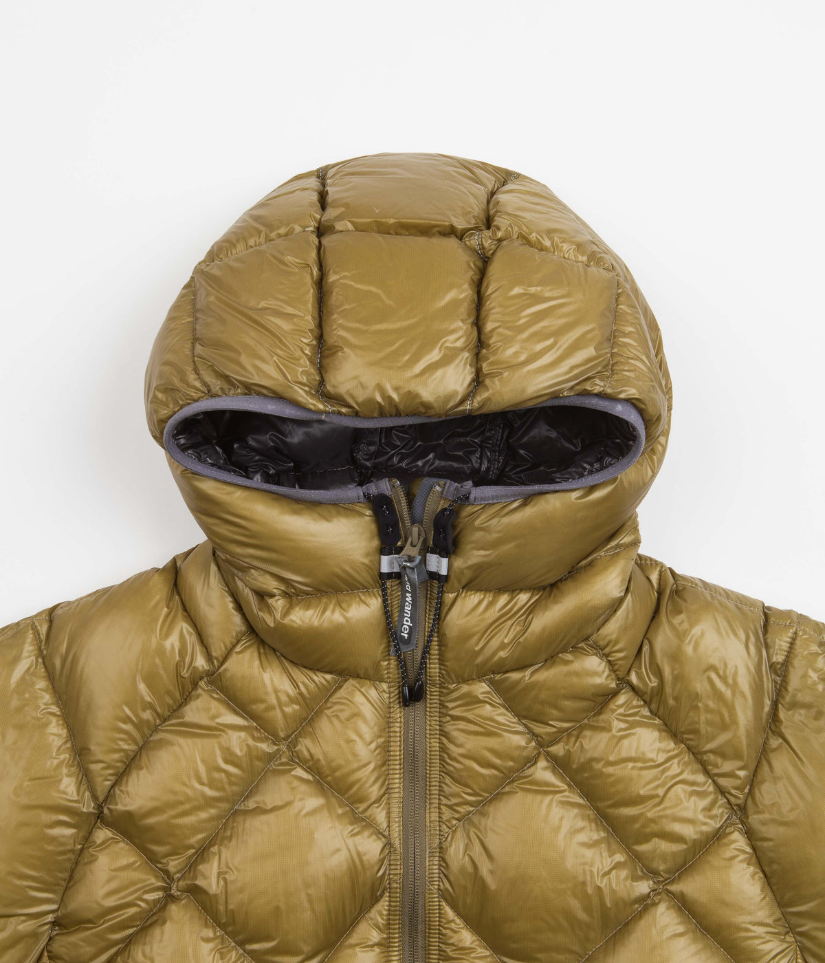 and wander Diamond Stitch Down Hooded Jacket - Camel | Always in Colour